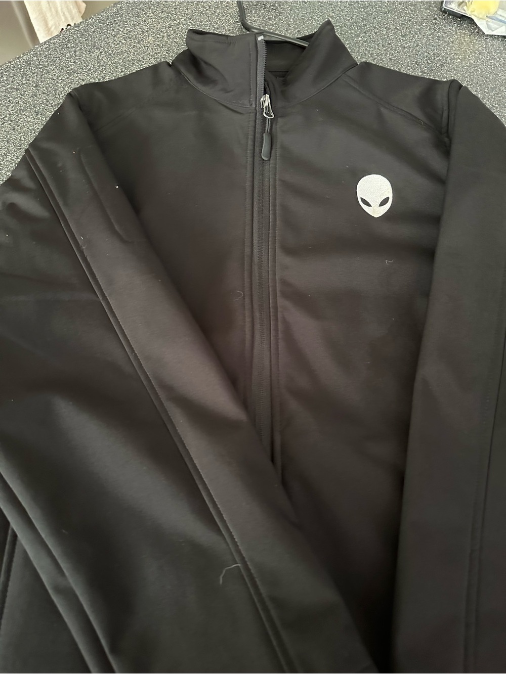 Alienware Black Lightweight Full-Zip Jacket with Alien Head Logo